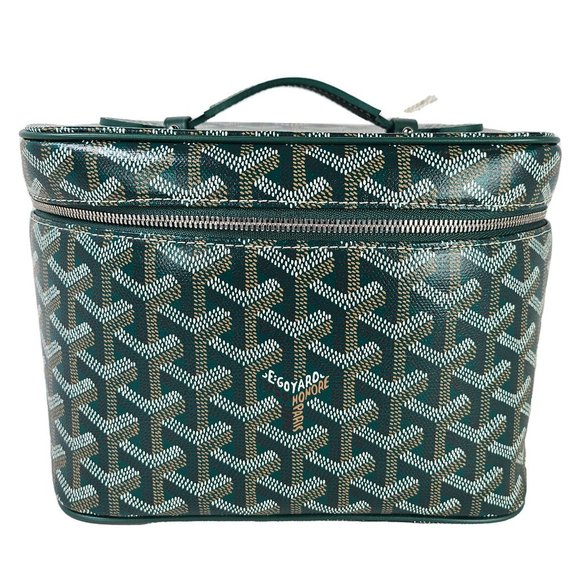 Goyard Handbags - SOLD Goyard Goyardine Muse Vanity Case Green